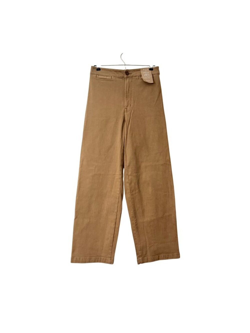NEW Madewell Emmett Wide Tapered Womens 27 Tall Tan Curvy Trouser Pants